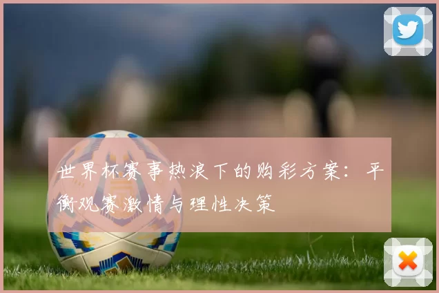 世界杯赛事热浪下的购彩方案:平衡观赛激情与理性决策