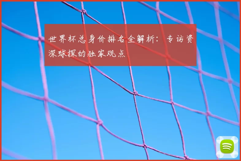 世界杯总身价排名全解析:专访资深球探的独家观点