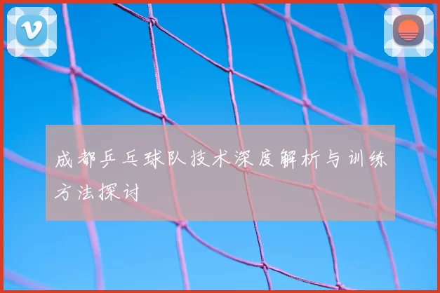 成都乒乓球队技术深度解析与训练方法探讨