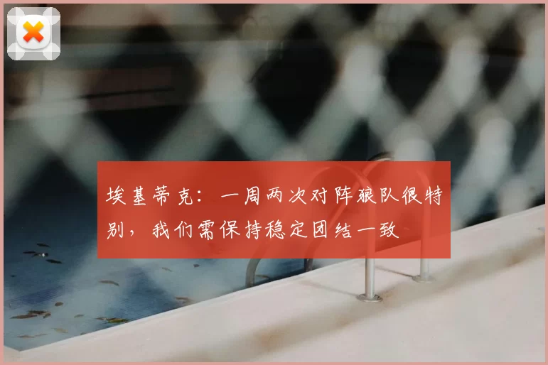 埃基蒂克:一周两次对阵狼队很特别,我们需保持稳定团结一致